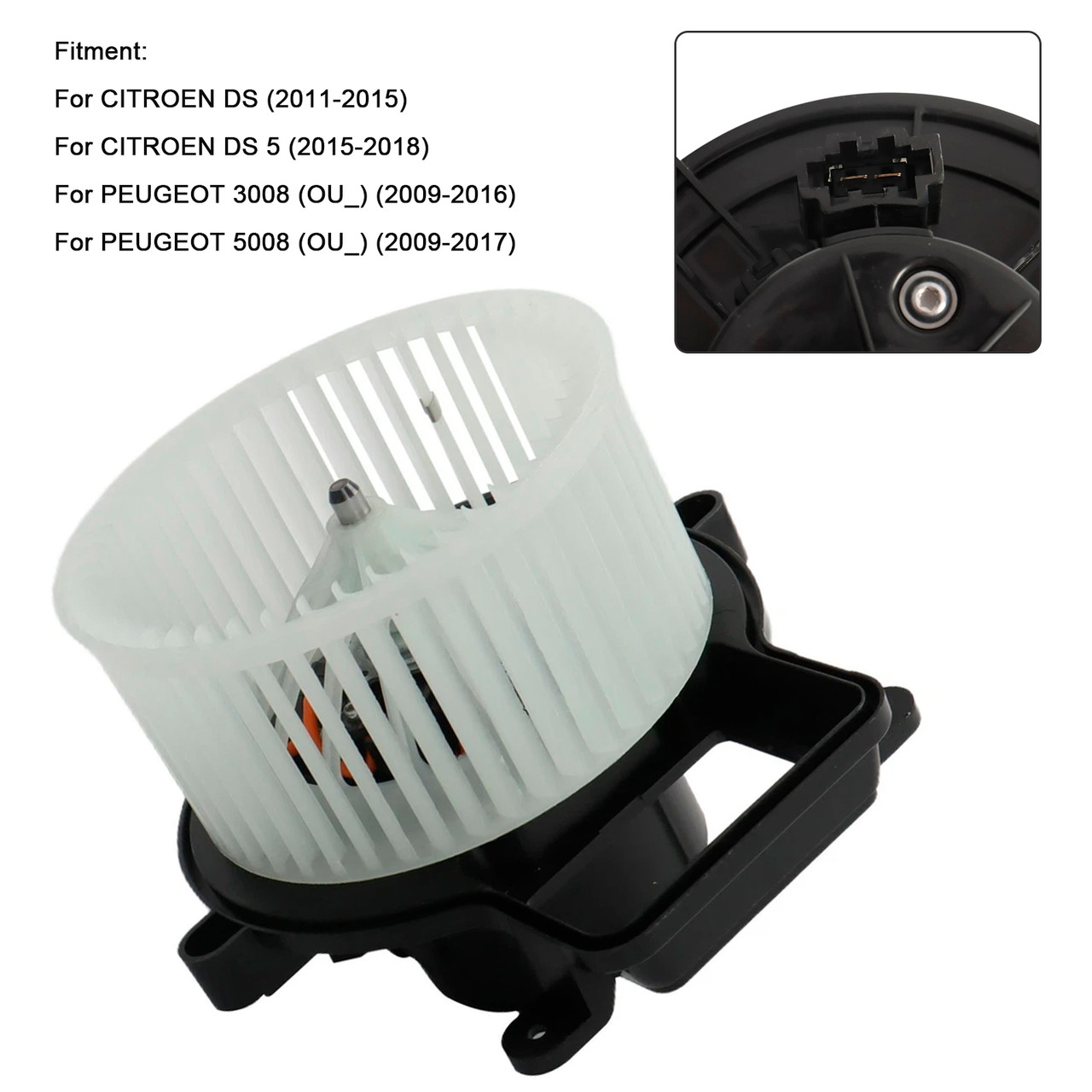 2011-2018 CITROEN DS 5 HVAC Blower Motor Fan Front 6441CP White Generic