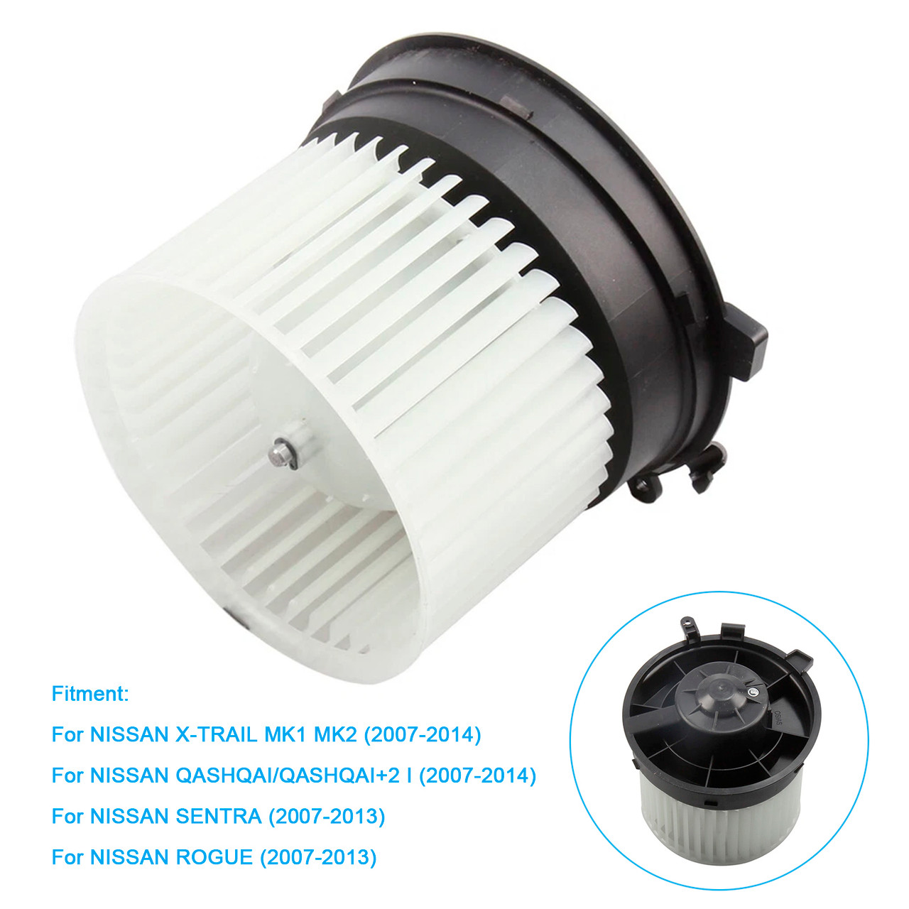 2007-2014 NISSAN QASHQAI/QASHQAI+2 I HVAC Blower Motor Fan Front 27225ET00A Generic