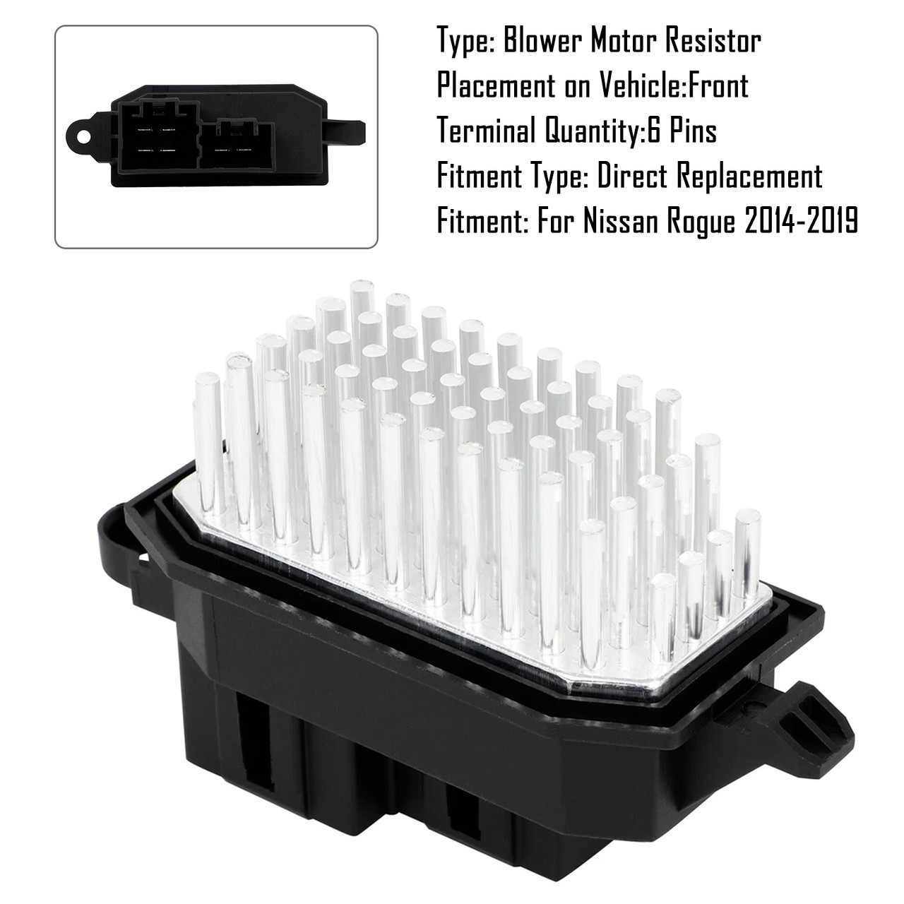 2014-2019 Nissan Rogue HVAC Heater Blower Regulator Resistor 277A1-4BU0A Generic