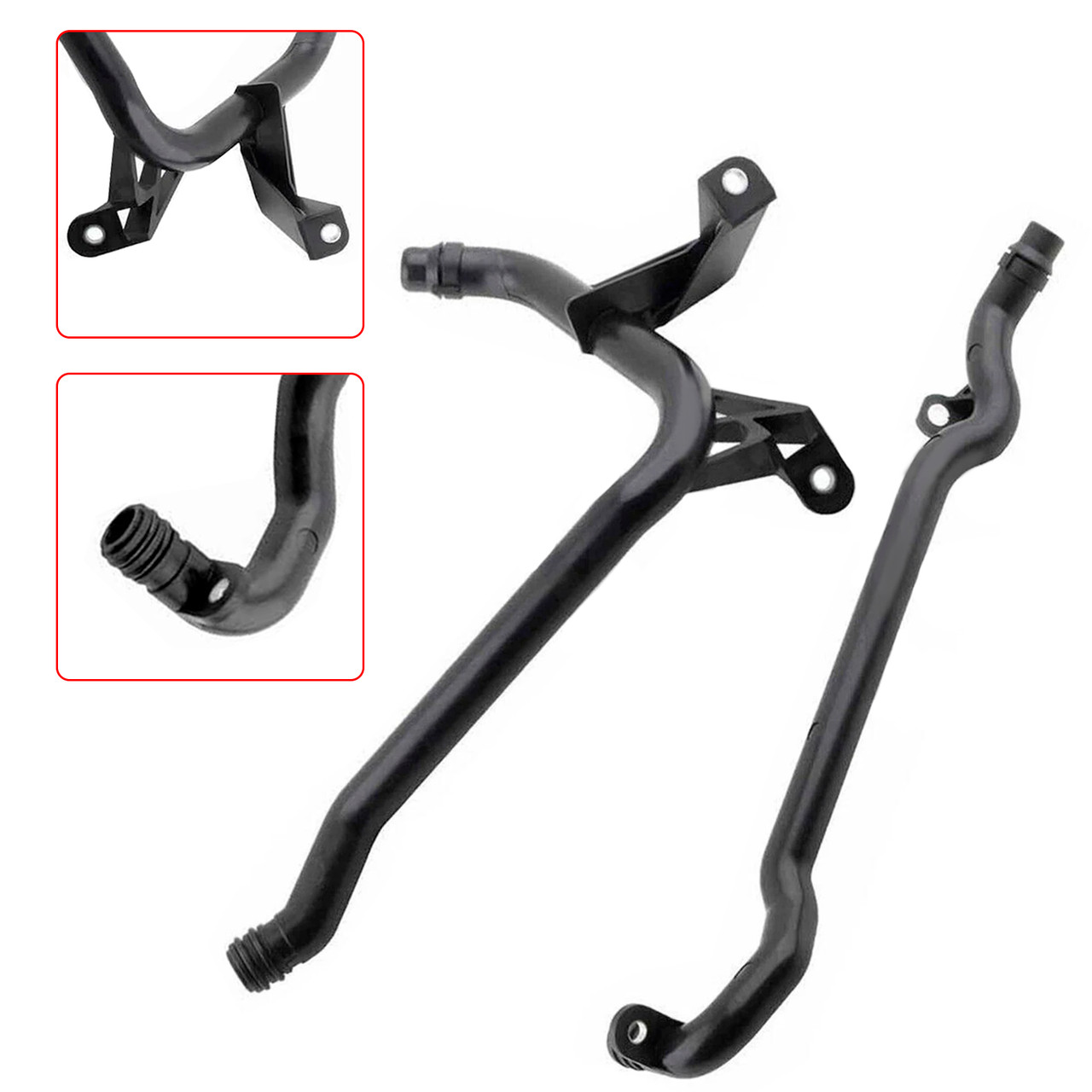 1994-2009 BMW E46 E83 X3 E53 X5 2*Water Engine Heater Inlet Coolant Pipe 11537502000 Generic