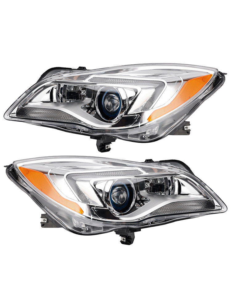 2014-2017 Buick Regal Halogen Left+Right Headlight 13409902 13409903 Generic