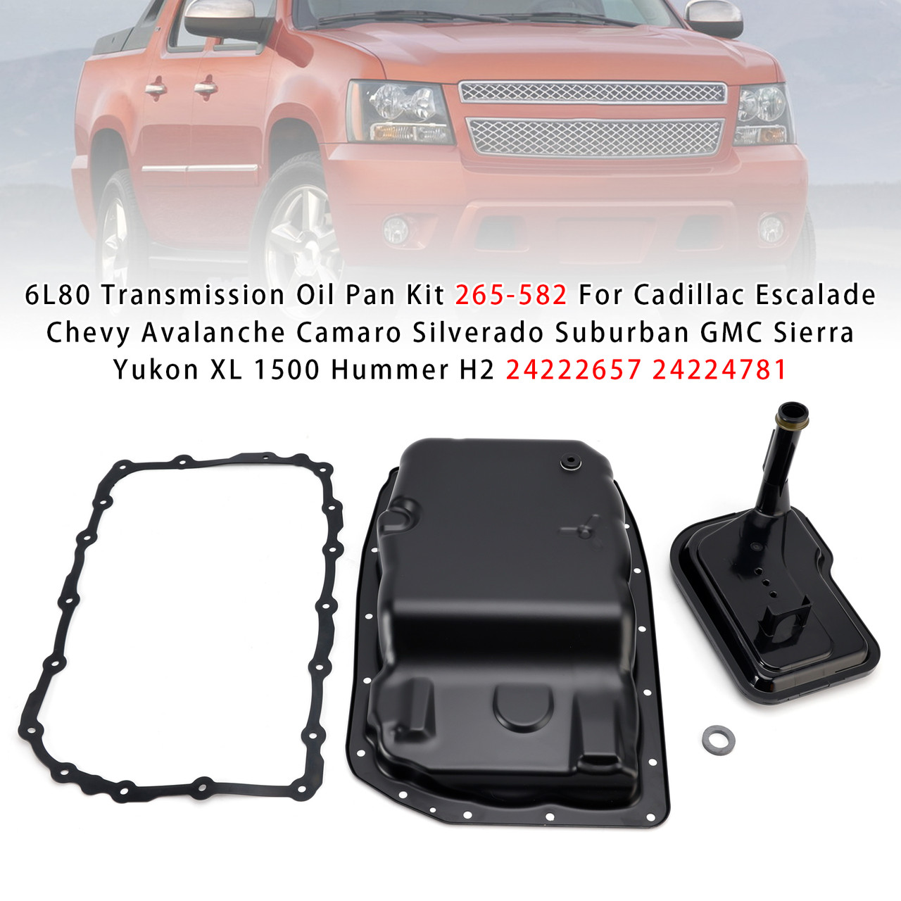 2007-2019 GMC Sierra 1500 6L80 Transmission Oil Pan Kit 265-582 Generic