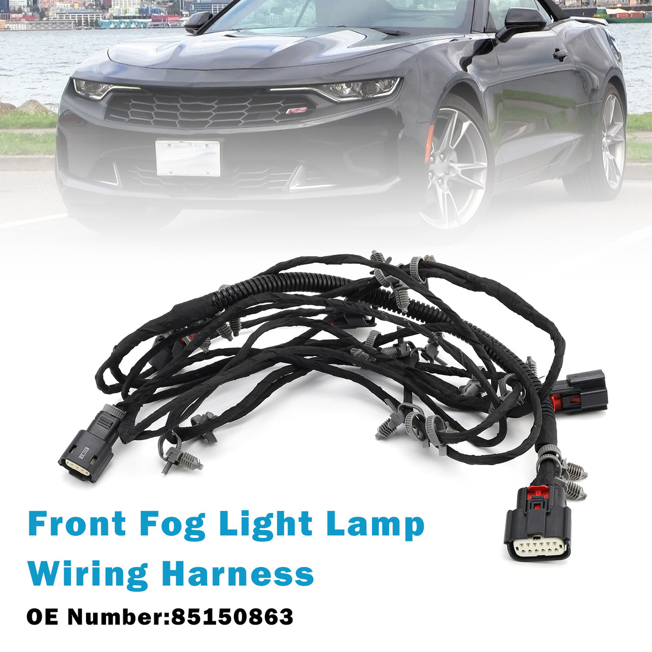 2019-2020 Chevy Camaro Front Fog Light Lamp Wiring Harness 85150863 Generic