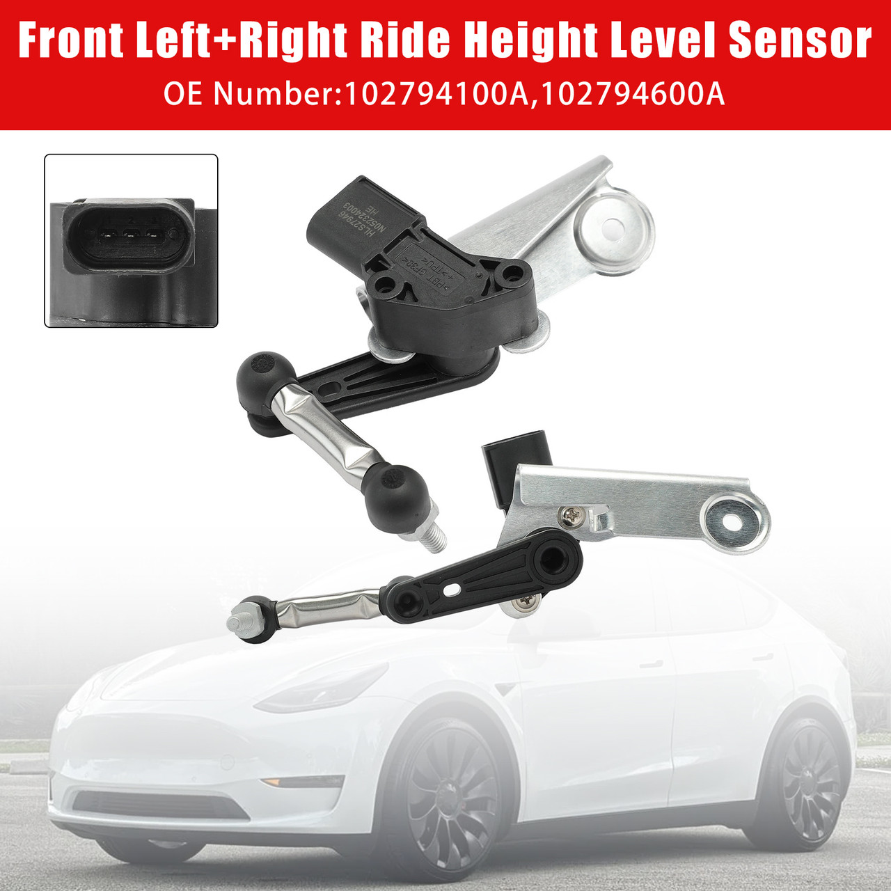 2012-2021 Tesla Model S Front Left+Right Ride Height Level Sensor Generic