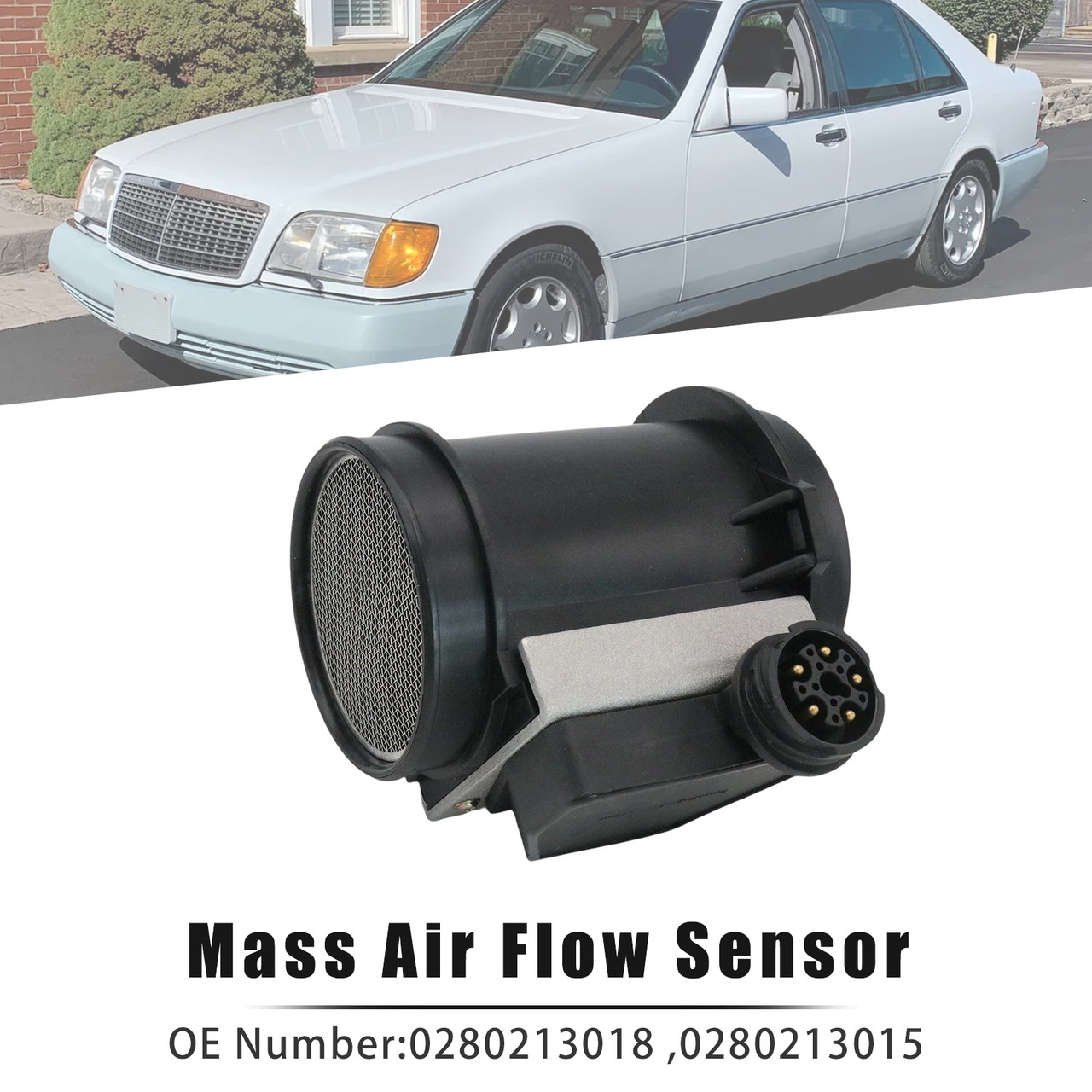 1992-1995 Mercedes-Benz W140 C140 R129 Mass Air Flow Sensor MAF 0280213015 Generic