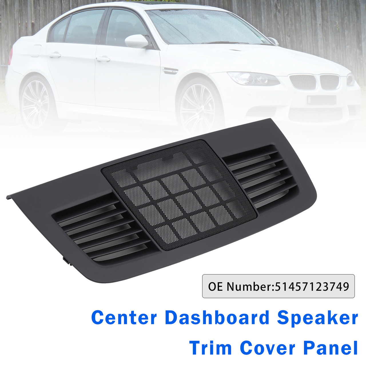 2004-2012 BMW 3 Series E90 E91 Center Dashboard Speaker Trim Cover Panel 51457123749 Generic