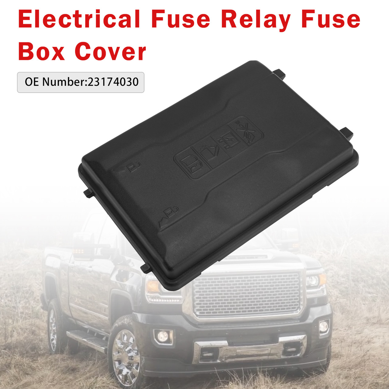 2014-2019 Chevy Sierra Silverado Electrical Fuse Relay Fuse Box Cover 23174030 Generic
