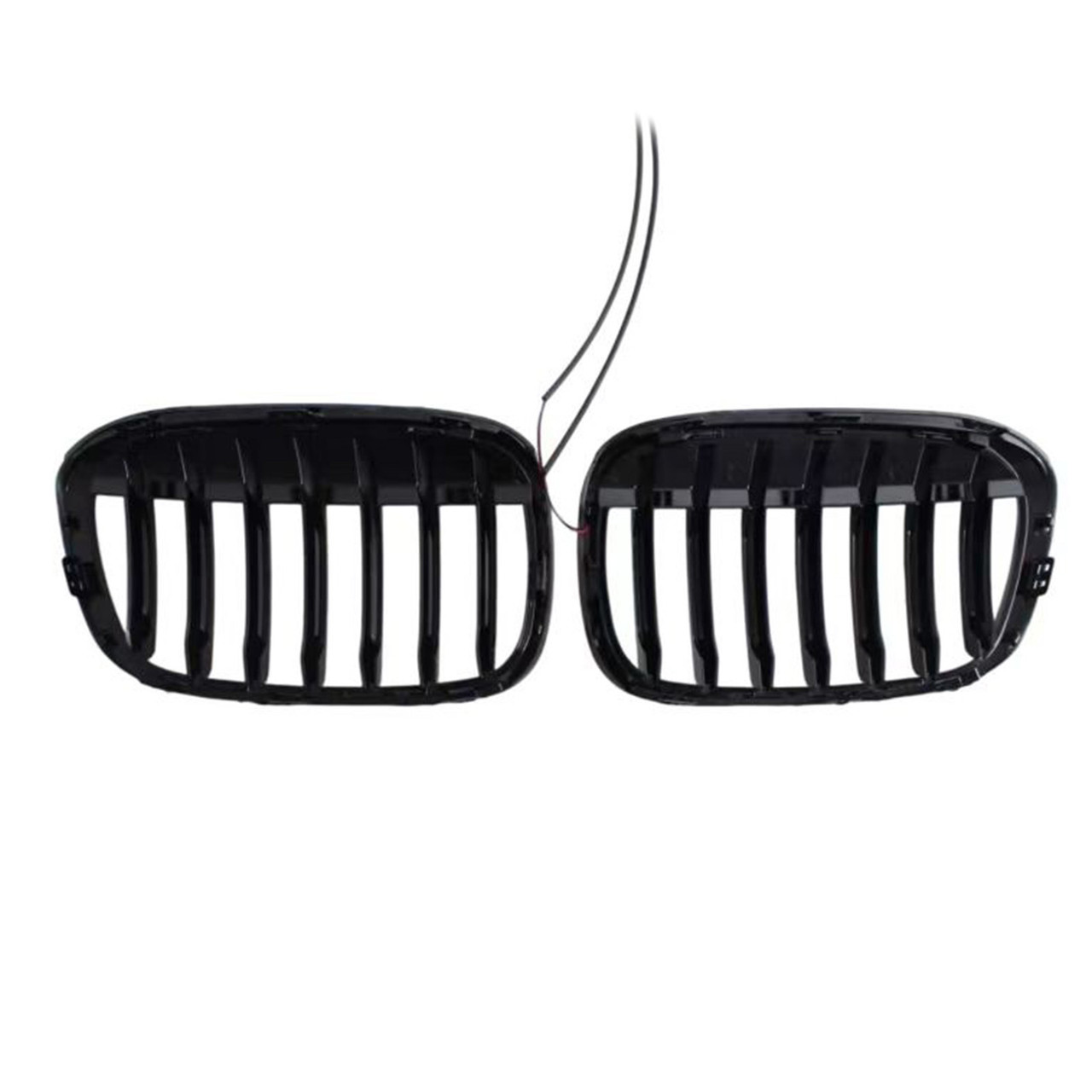 2016-2019 BMW X1 F48 F49 2PCS Gloss Black Front Kidney Grille Generic