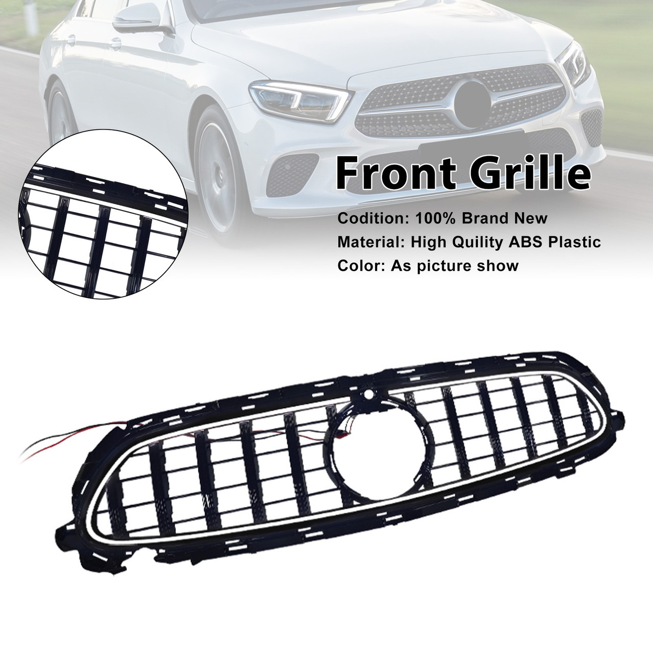 2020-2023 Mercedes Benz E-Class W213 E260 E300 E350 Front Grille Generic