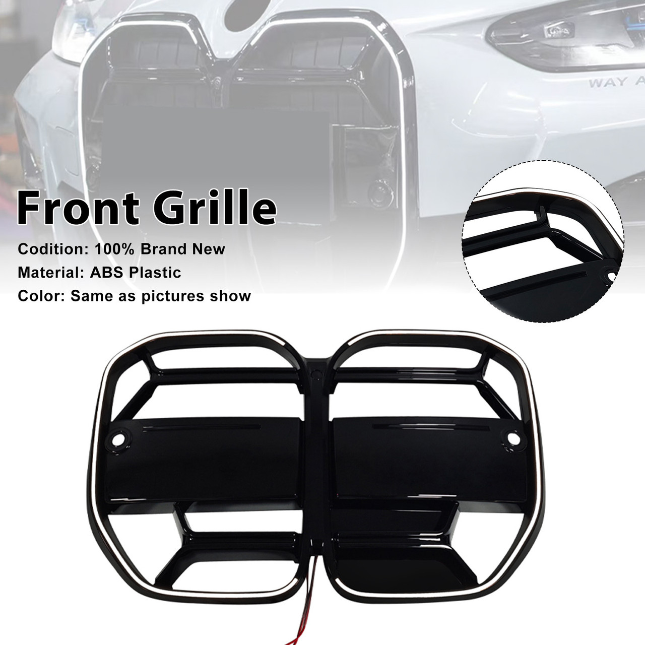 2020-2025 BMW 4 Series G22 G23 G82 CS-Style Front Bumper Grille Generic
