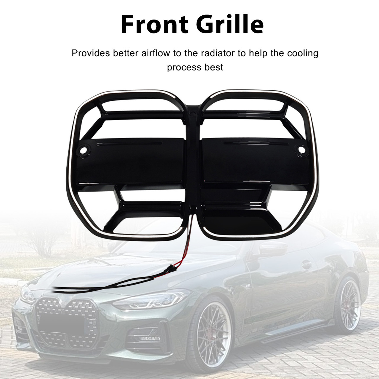 2020-2025 BMW 4 Series G22 G23 G82 CS-Style Front Bumper Grille Generic