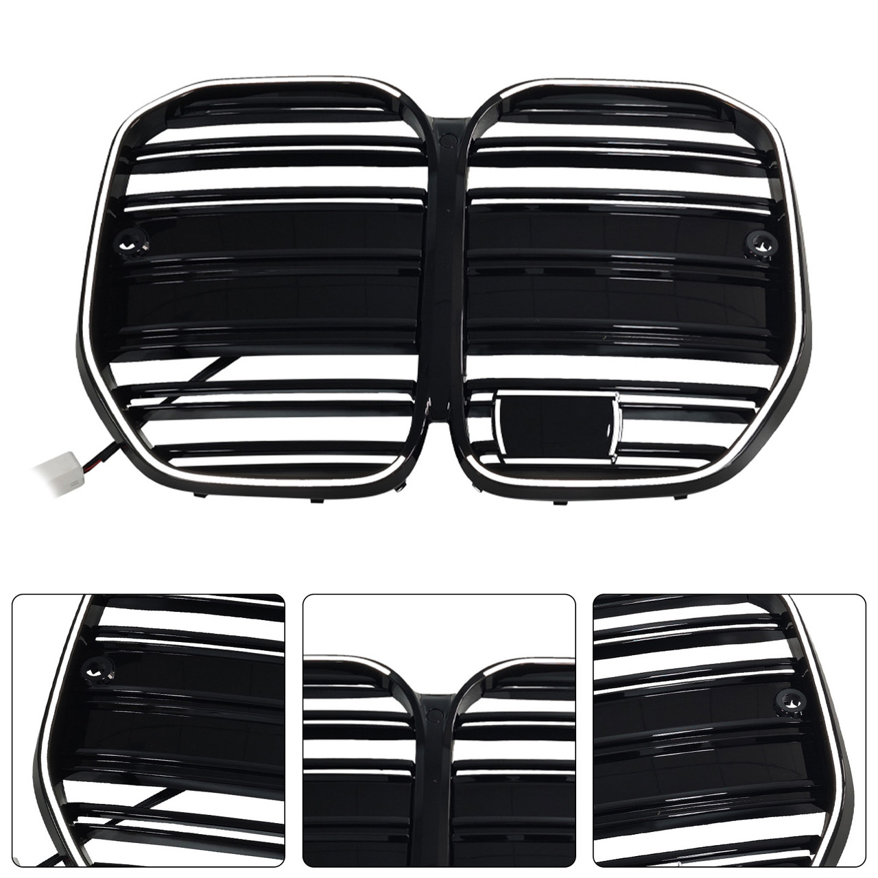 2020-2025 BMW 4 Series G22 G23 G82 M4-Style Front Bumper Grille With ACC Generic