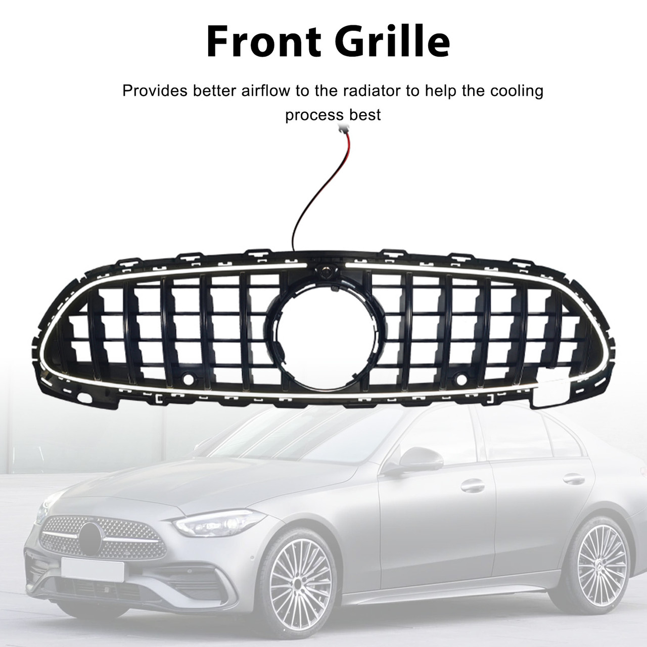 2021-2026 Mercedes Benz C-Class W206 S206 GTR-Style Front Bumper Grille Generic