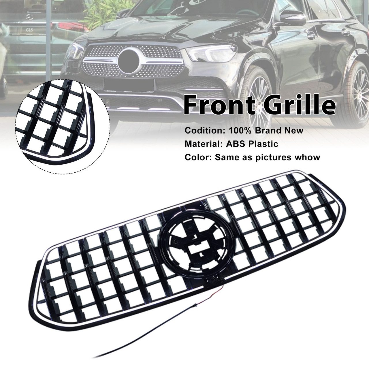 2019-2023 Mercedes Benz GLE-Class V167 C167 Front Bumper Grille Generic