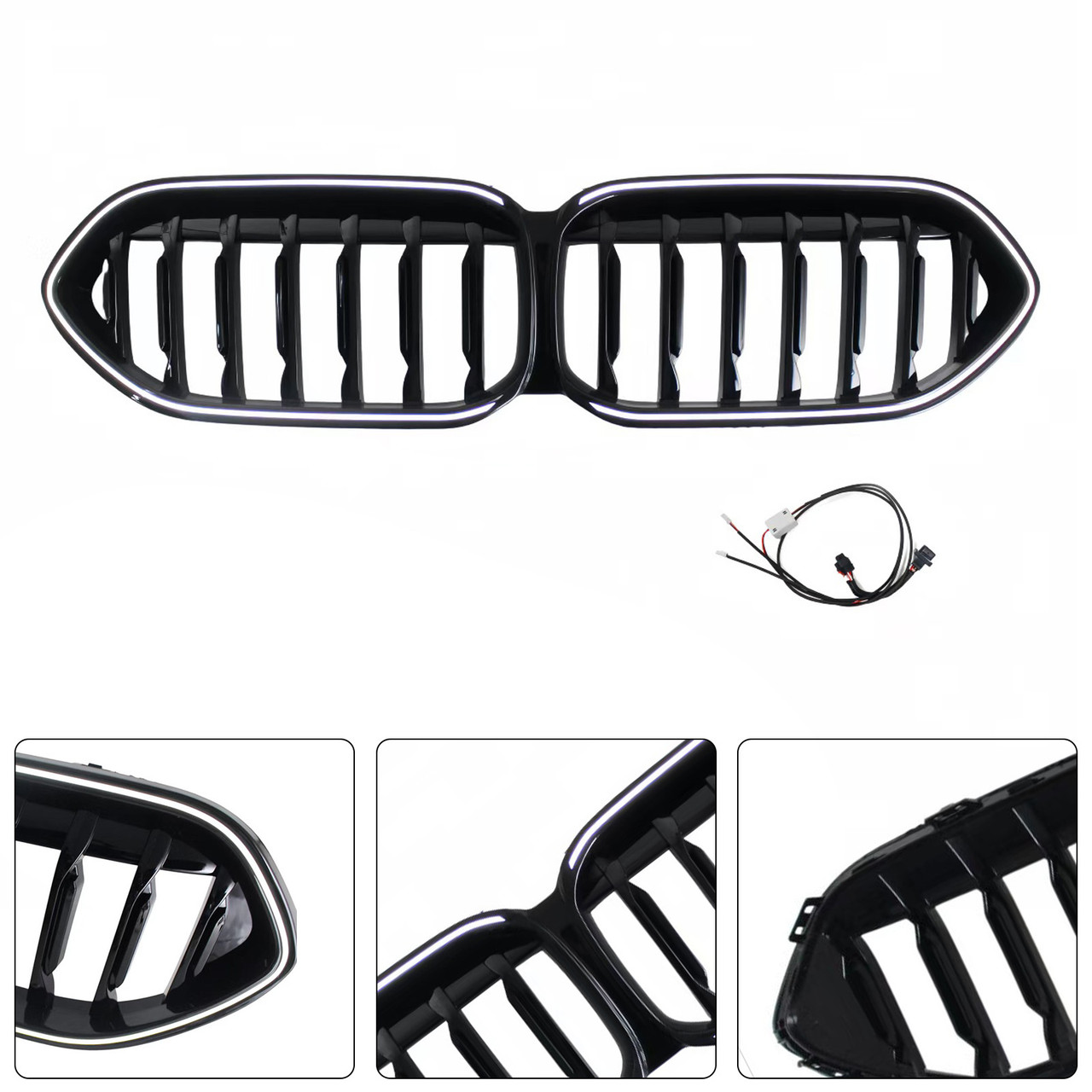 2020-2023 BMW 2 Series Gran Coupe F44 Front Bumper Grille Gloss Black Generic
