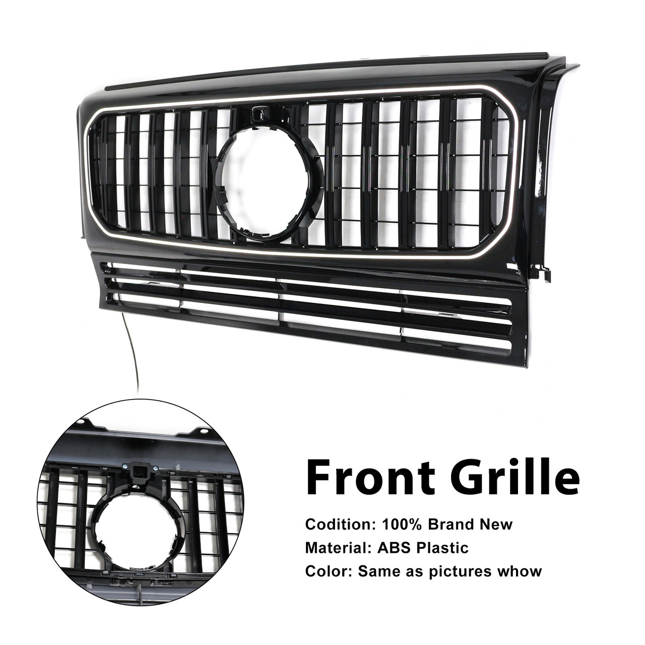 1990-2018 Mercedes Benz G-Class W463 Front Bumper Grille Black Generic