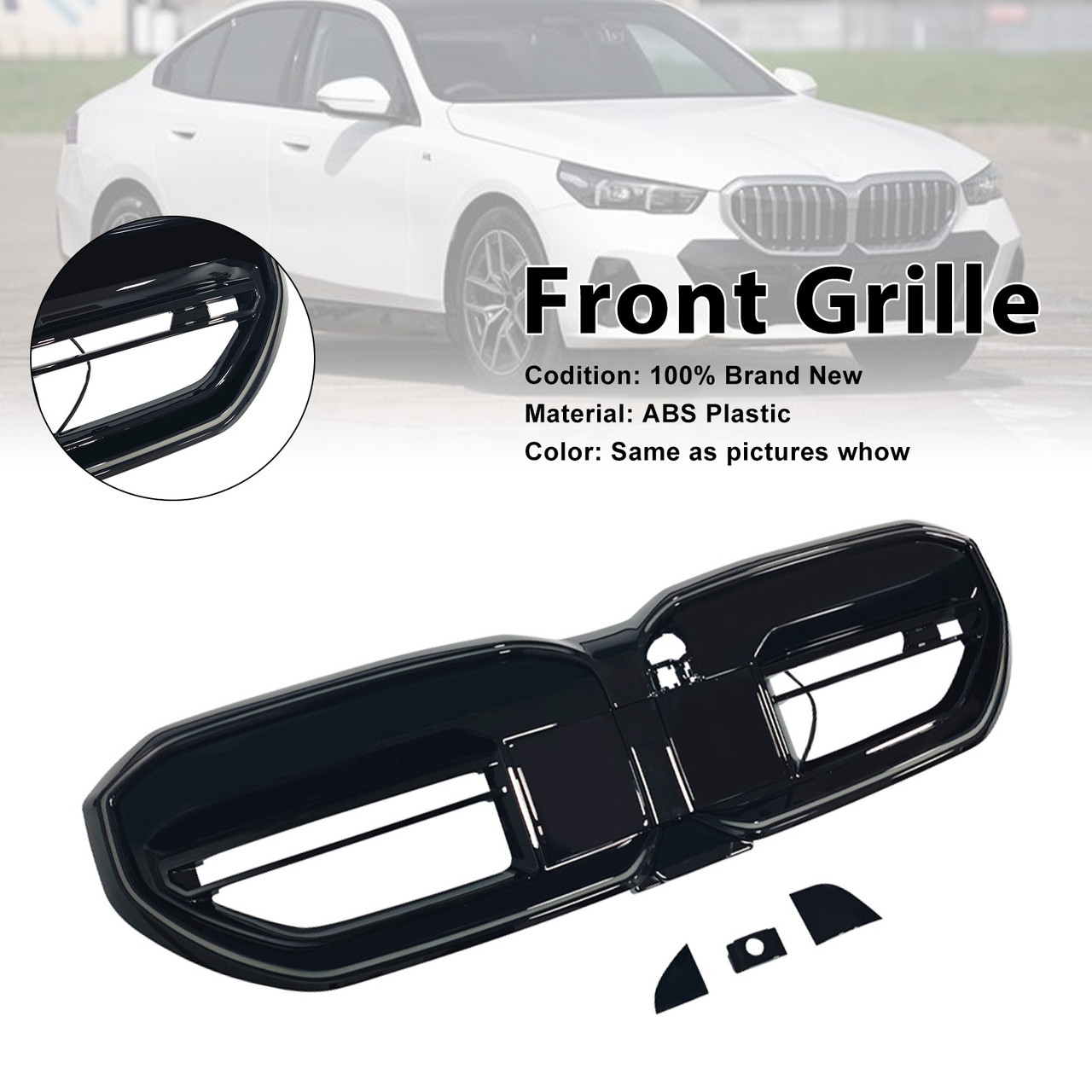 2024-2026 BMW 5 Series I5 G60 G61 G68 M60-Style Front Bumper Grille Generic