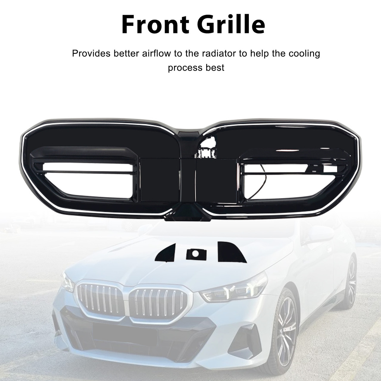 2024-2026 BMW 5 Series I5 G60 G61 G68 M60-Style Front Bumper Grille Generic