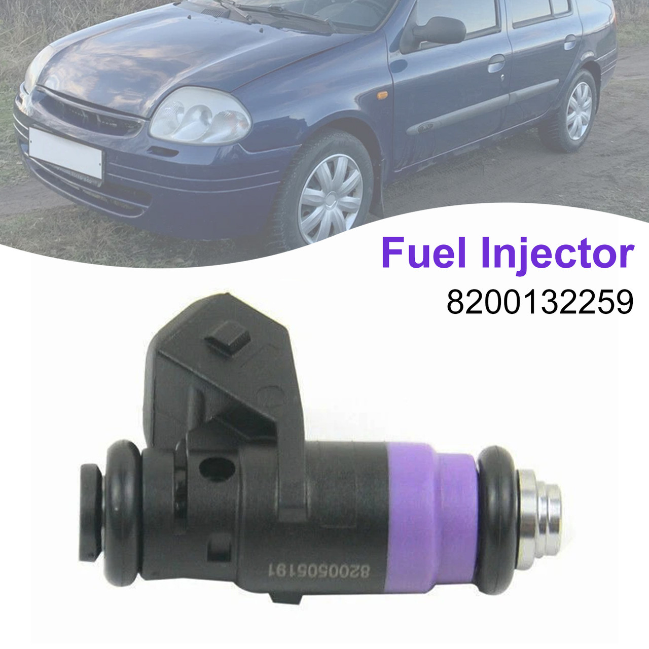1Pcs Fuel Injector For Renault Clio Laguna Megane Scénic 1.4 1.6 8200132259