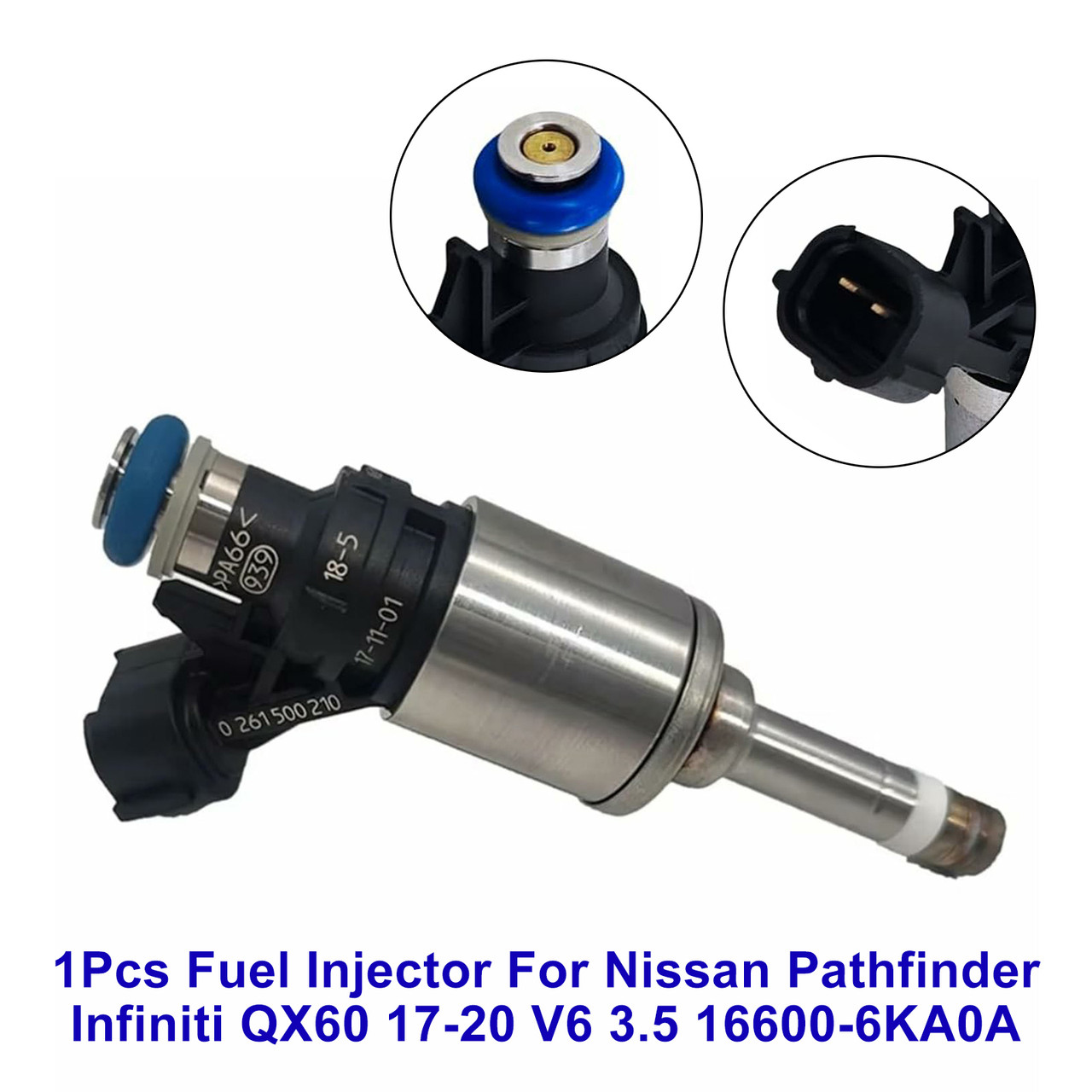 2017-2020 Infiniti QX60 1Pcs Fuel Injector 16600-6KA0A Generic