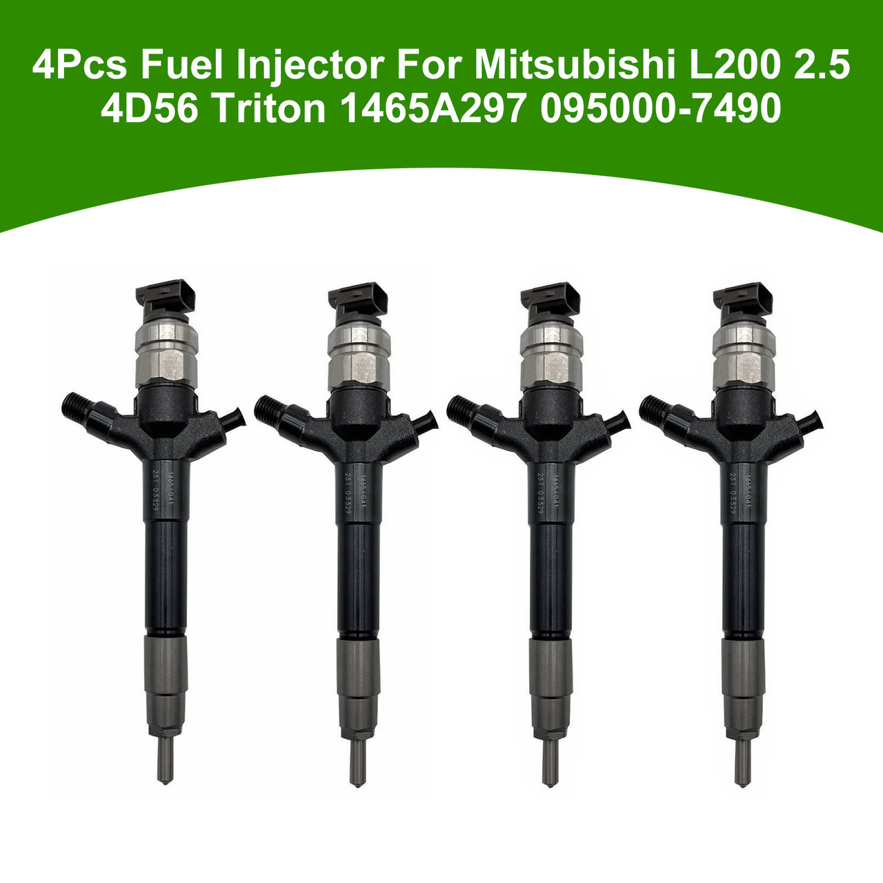 Mitsubishi L200 2.5 4D56 Triton 4Pcs Fuel Injector 1465A297 095000-7490 Generic