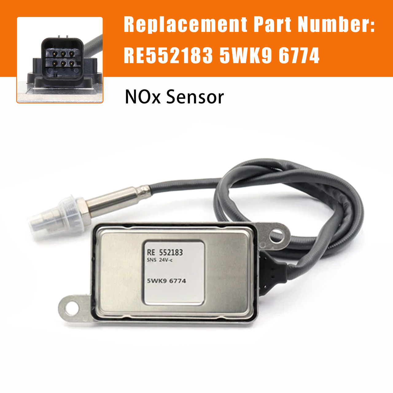 RE552183 5WK9 6774 NOx Sensor Nitrogen Oxide Sensor For John Deere Tractor