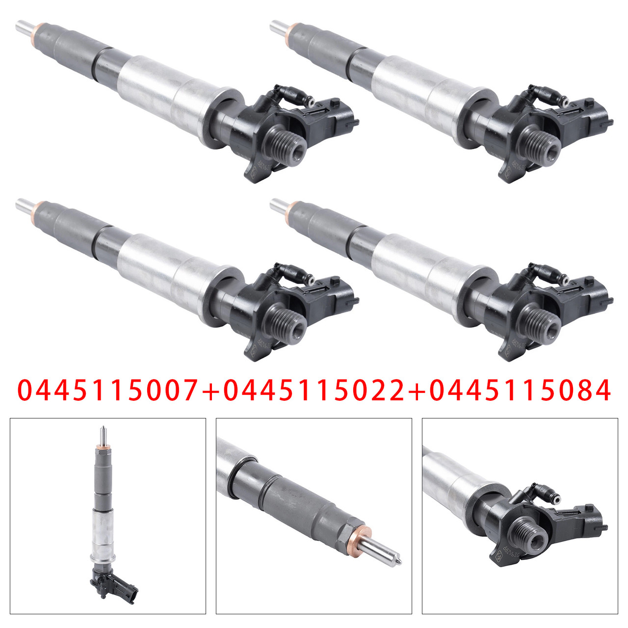 4Pcs Fuel Injector For Renault Trafic Laguna Opel Vivaro 2.0 CDTI 0445115007