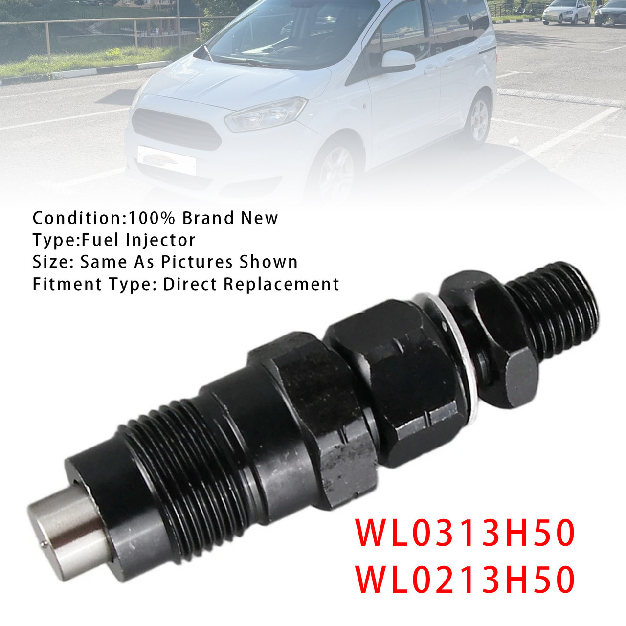 1Pcs Fuel Injector For Mazda BT50 2.5 B-Series Ford Courier 2.5L WL0213H50