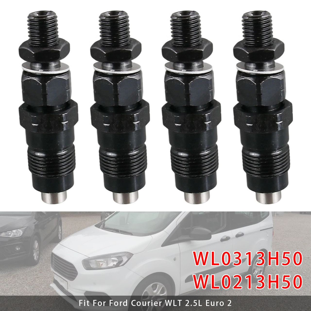 4Pcs Fuel Injector For Mazda BT50 2.5 B-Series Ford Courier 2.5L WL0213H50