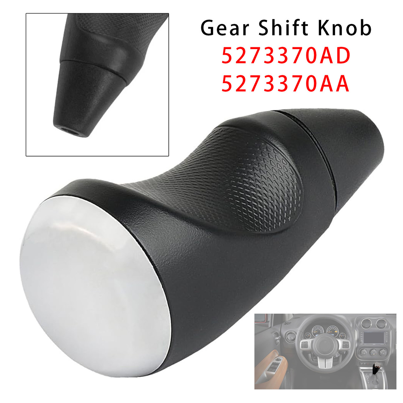 2007-2017 Jeep Compass & Patriot With Automatic Transmission Gear Shift Knob 5273370AD 5273370AA Generic