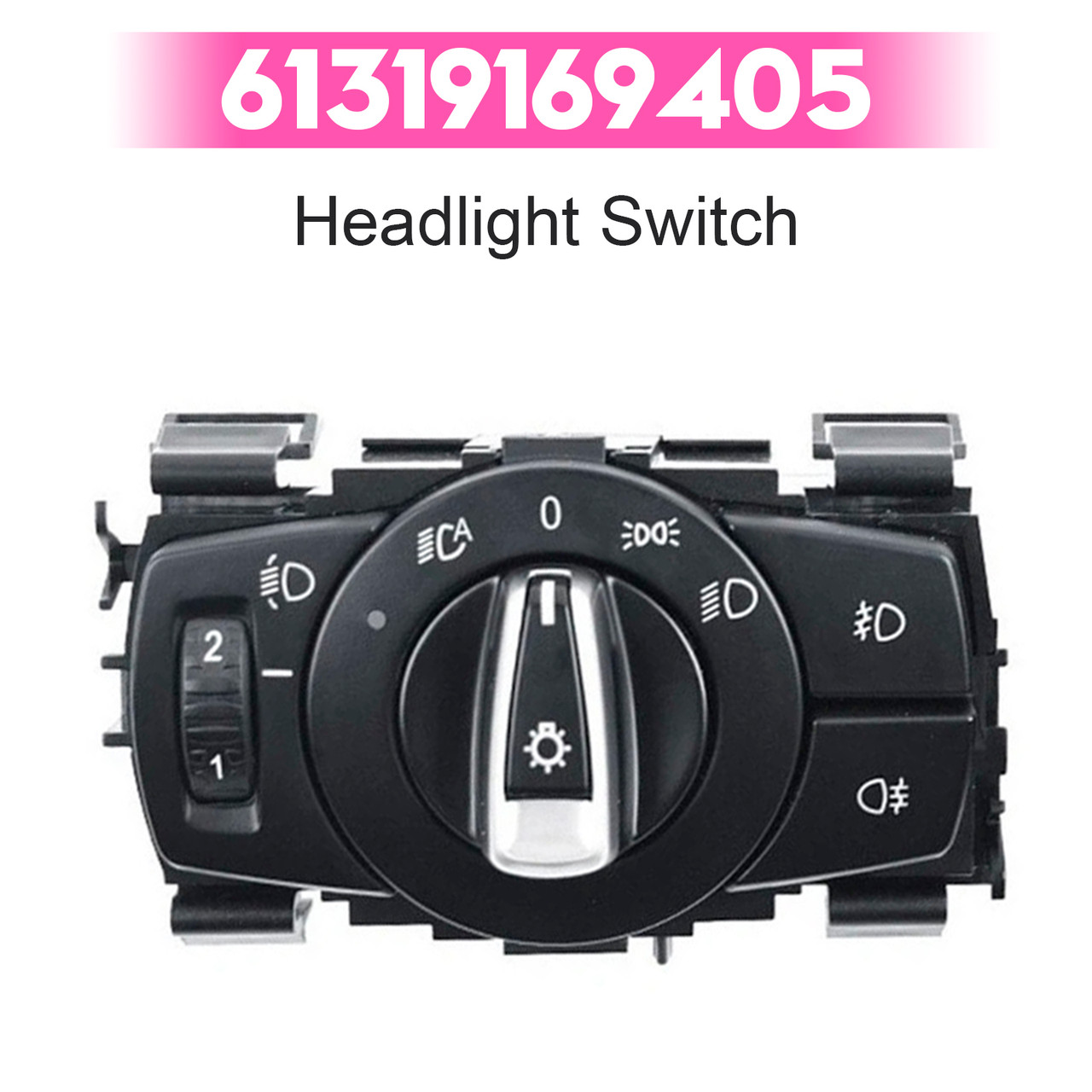 2007-2015 BMW 128i 135i 323i Headlight Switch Fog Light Control Switch 61319169405 Generic