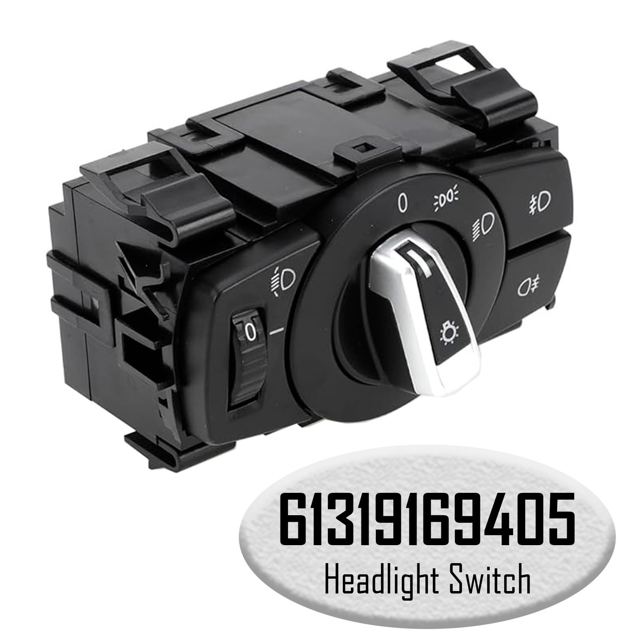 2007-2015 BMW 128i 135i 323i Headlight Switch Fog Light Control Switch 61319169405 Generic