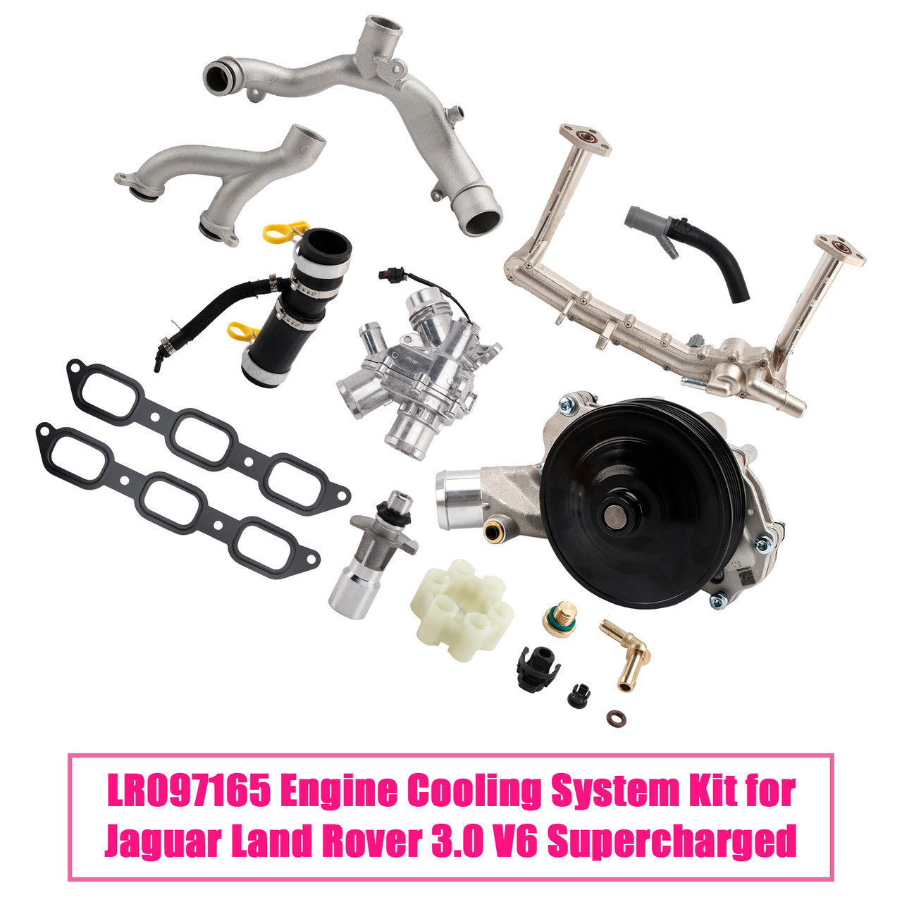 Jaguar Land Rover 3.0 V6 Supercharged Engine Cooling System Kit LR097165 Generic