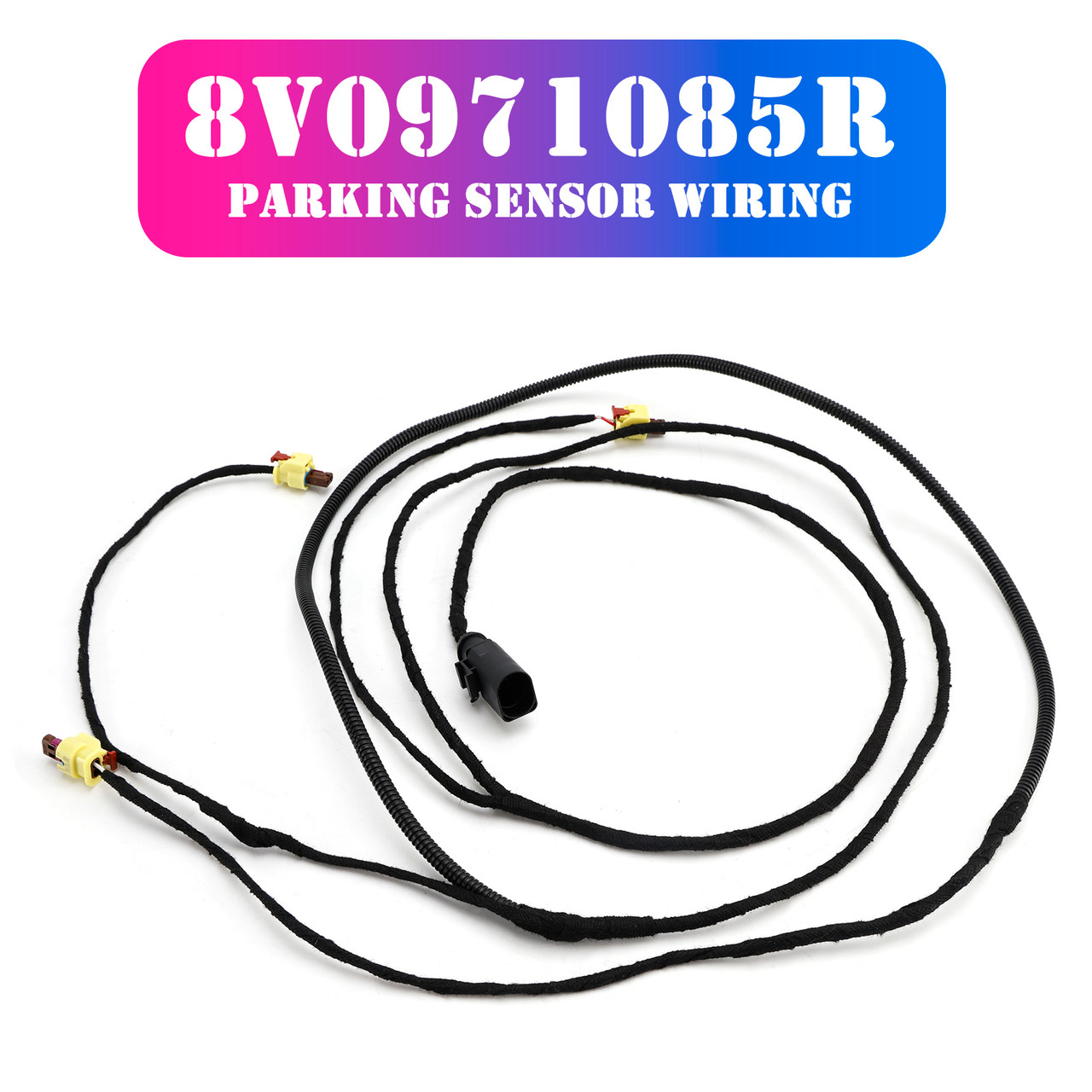2018-2023 Audi A3 8V Parking Sensor Wiring Loom Front With Plugs 8V0971085R Generic