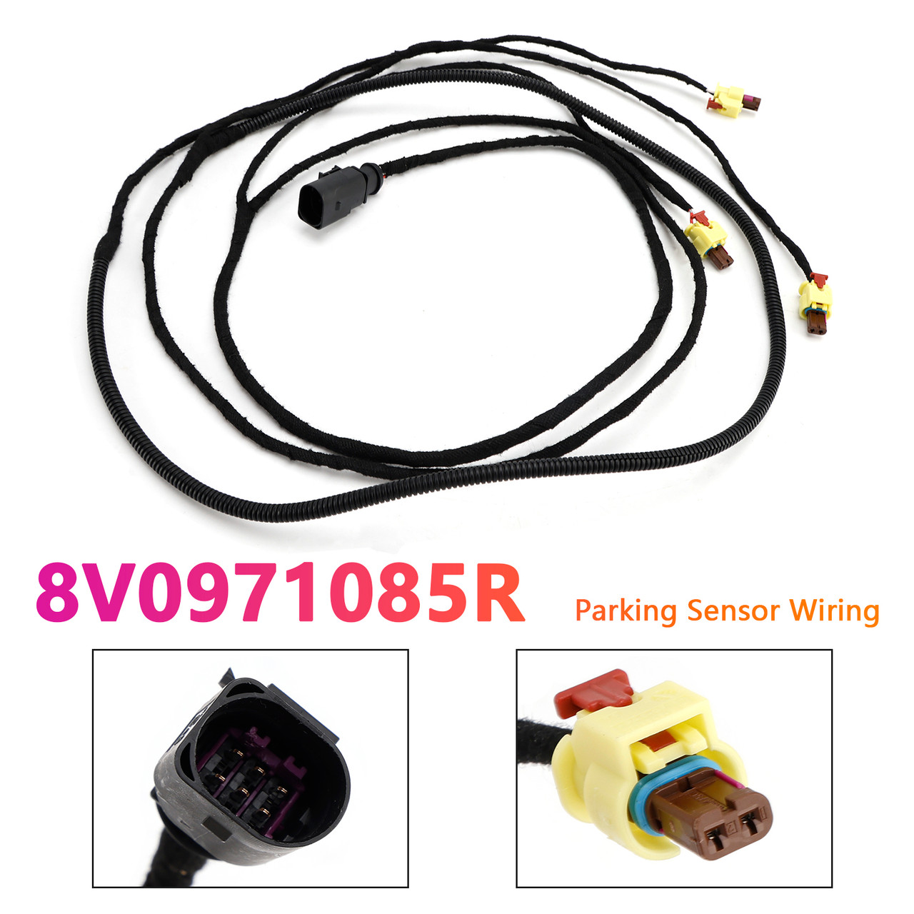 2018-2023 Audi A3 8V Parking Sensor Wiring Loom Front With Plugs 8V0971085R Generic