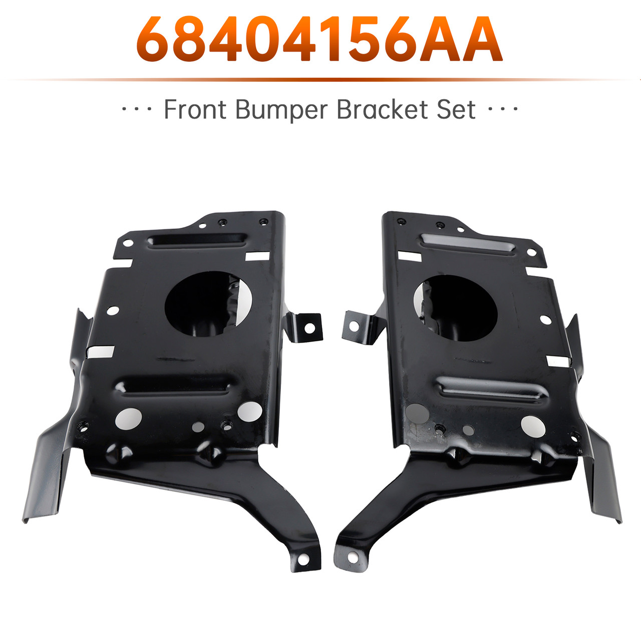 2019-2024 RAM 1500 Front Bumper Bracket Set Steel 68404156AA Generic