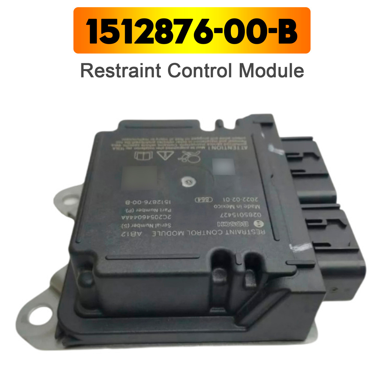 2017-2022 Tesla Model Y Restraint Control Module 1512876-00-B Generic