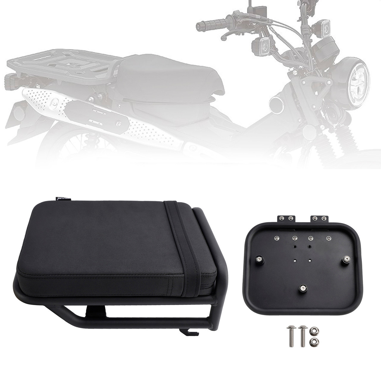 2020-2023 HONDA CT125 huntercub 125 Rear Seat Cushion & Saddlebag Bracket Kit Flat Brown Generic