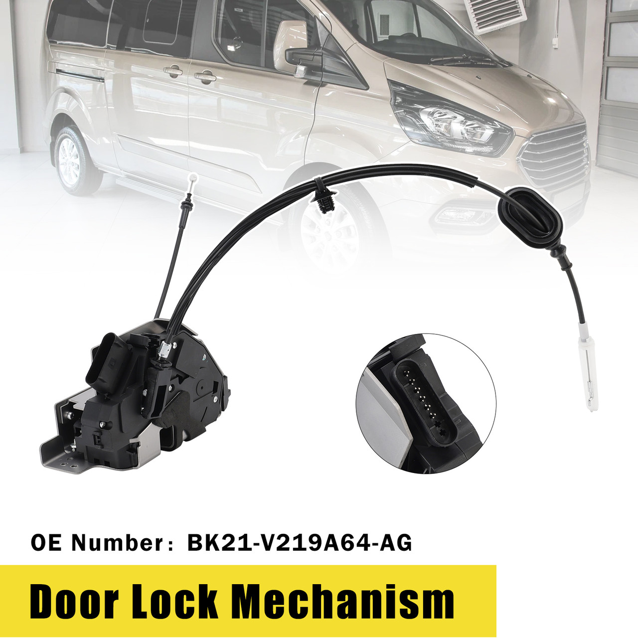 2012-2015 Transit Custom V362 Front Right Door Lock Mechanism BK21-V219A64-AG Generic