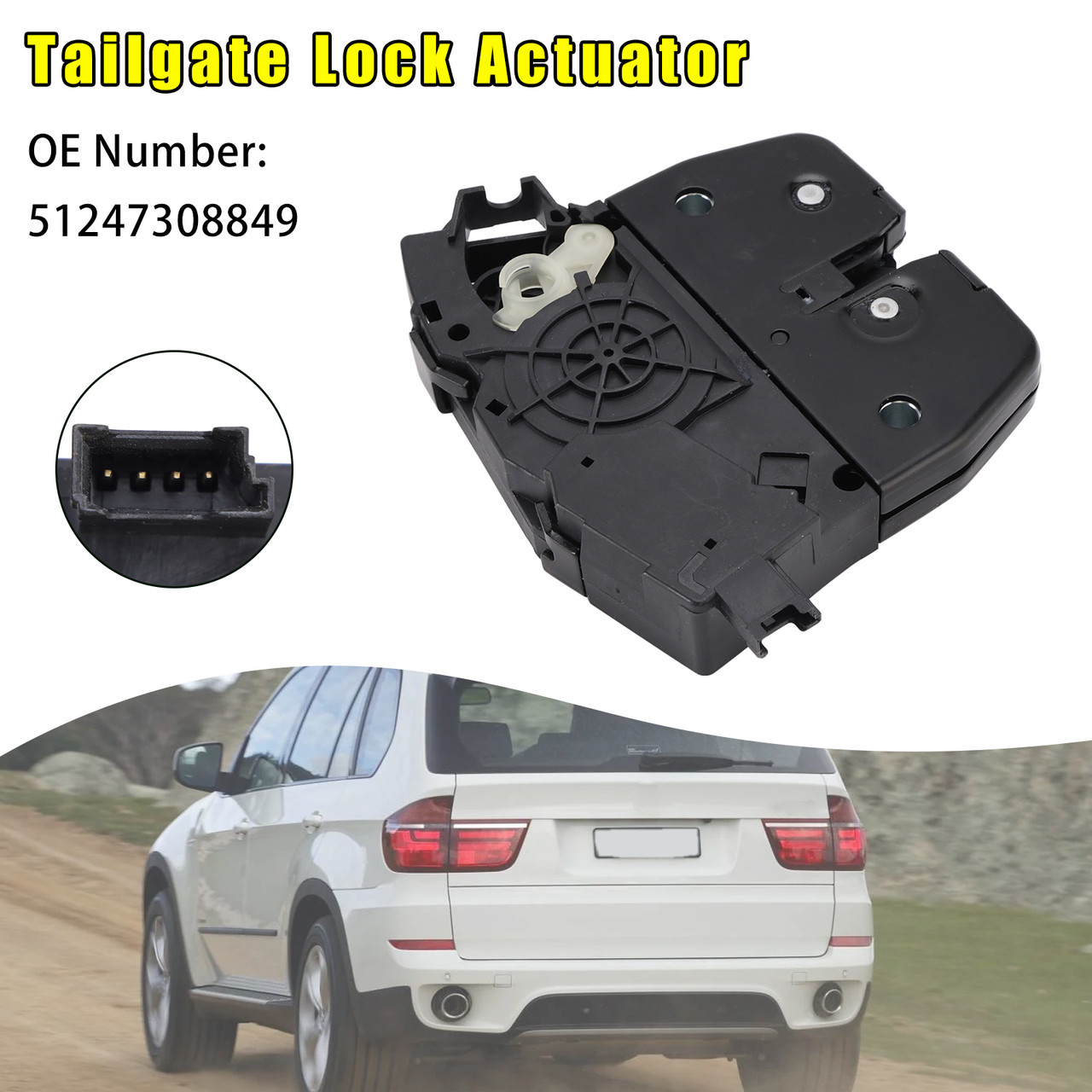 2006-2013 BMW X5 E70 xDrive 30d 30i  Tailgate Lock Actuator 51247308849 Generic