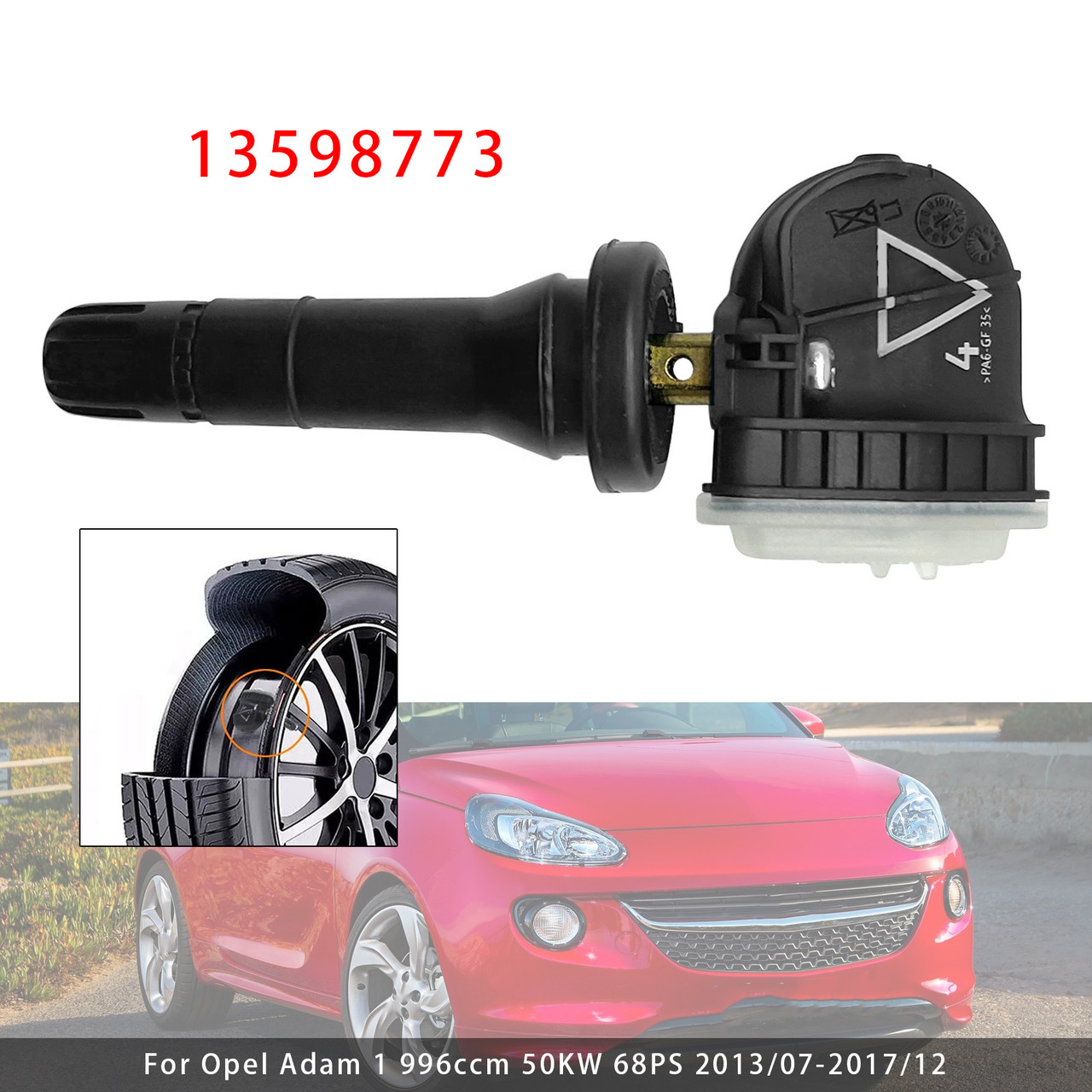 1X TPMS Tire Pressure Sensor For GMC Buick Chevy Silverado Cadillac 13598773