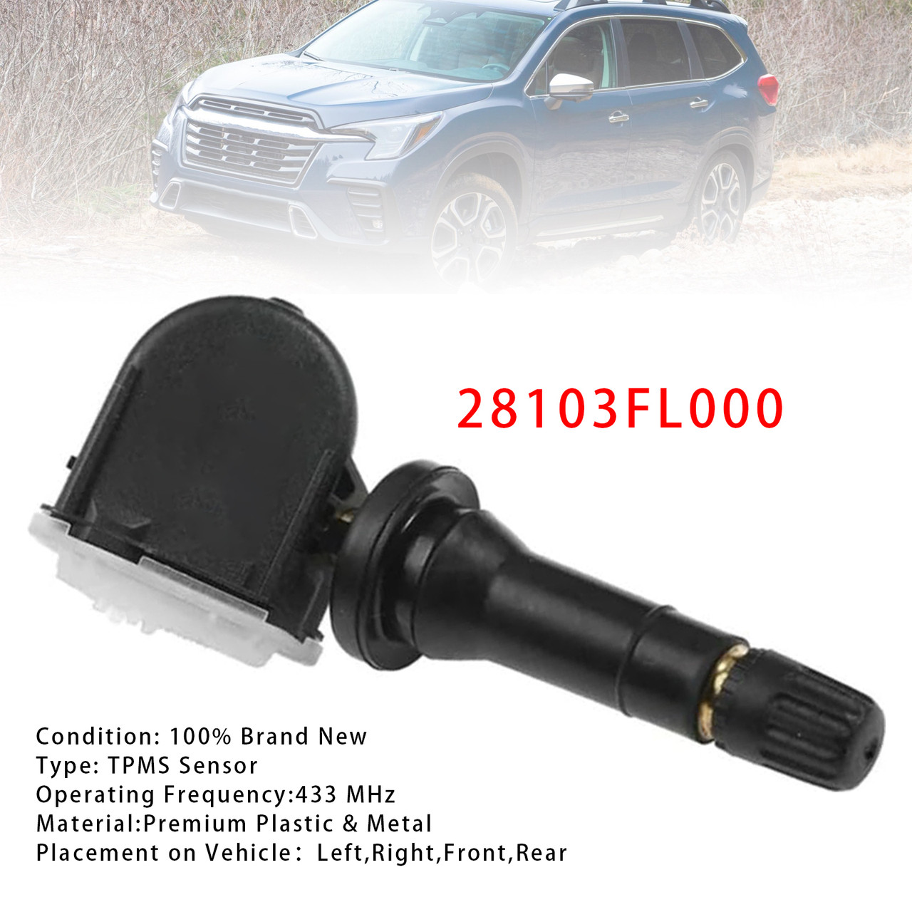 1X TPMS Tire Pressure Sensor For Subaru Impreza Outback Crosstrek 28103FL000