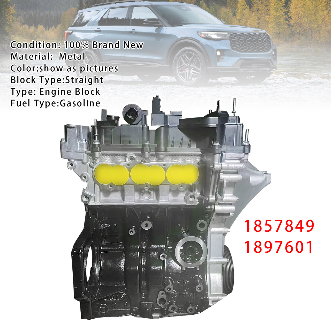 Brand New Engine Motor Assembly M1DA M1DC M2DA M2DC SFDB 1857849 1897601 For Ford 1.0 Ecoboost