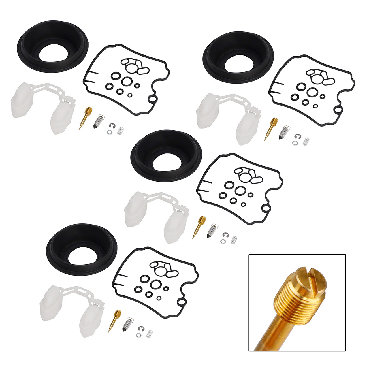 4X Carburetor Rebuild Repair Kit fit for Yamaha TDM850 1991-1993 TRX850 1996-1999