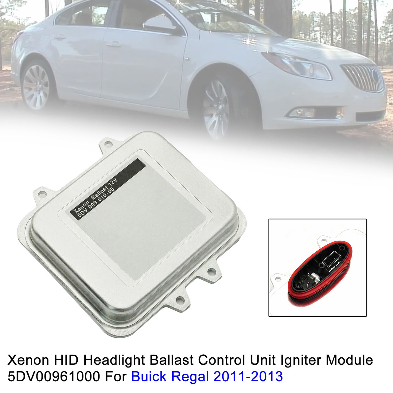 2011-2013 Buick Regal Xenon HID Headlight Ballast Control Unit Igniter Module 5DV00961000 Generic