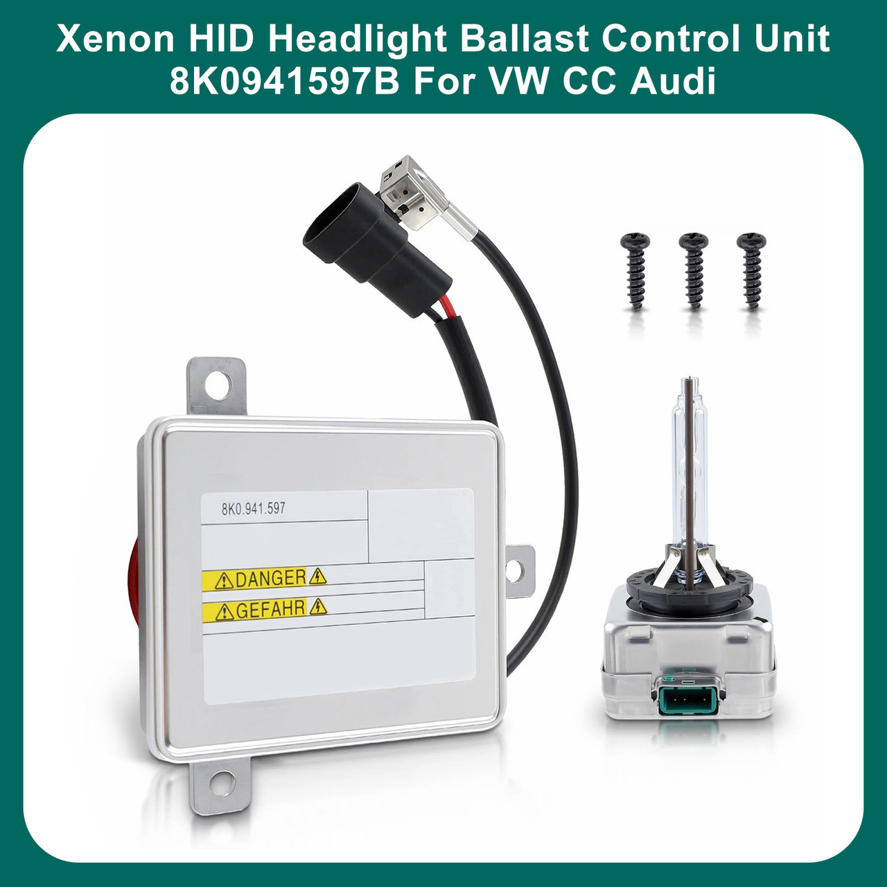 Xenon HID Headlight Ballast Control Unit 8K0941597B For VW CC Audi