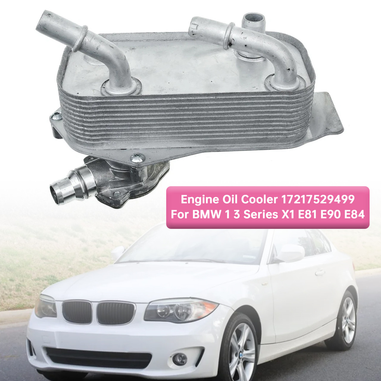 Engine Oil Cooler 17217529499 For BMW 1 3 Series X1 E81 E90 E84