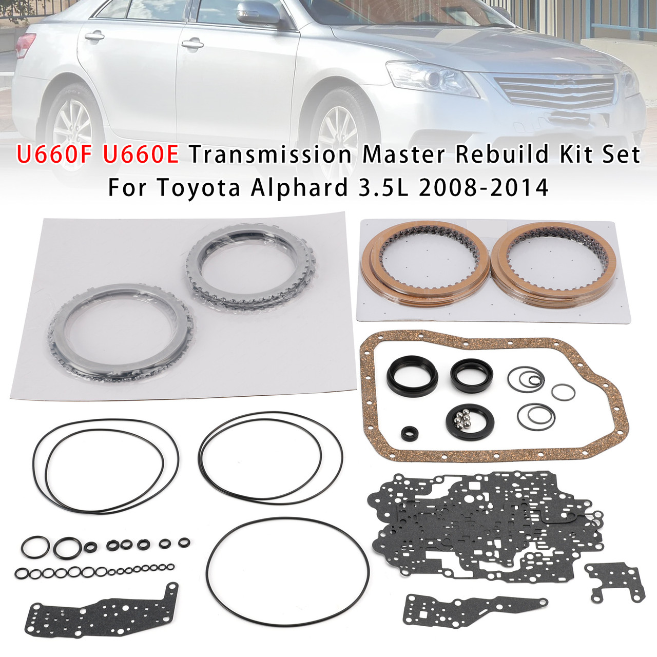 2008-2014 Toyota Alphard 3.5L Transmission Master Rebuild Kit U660F U660E Generic