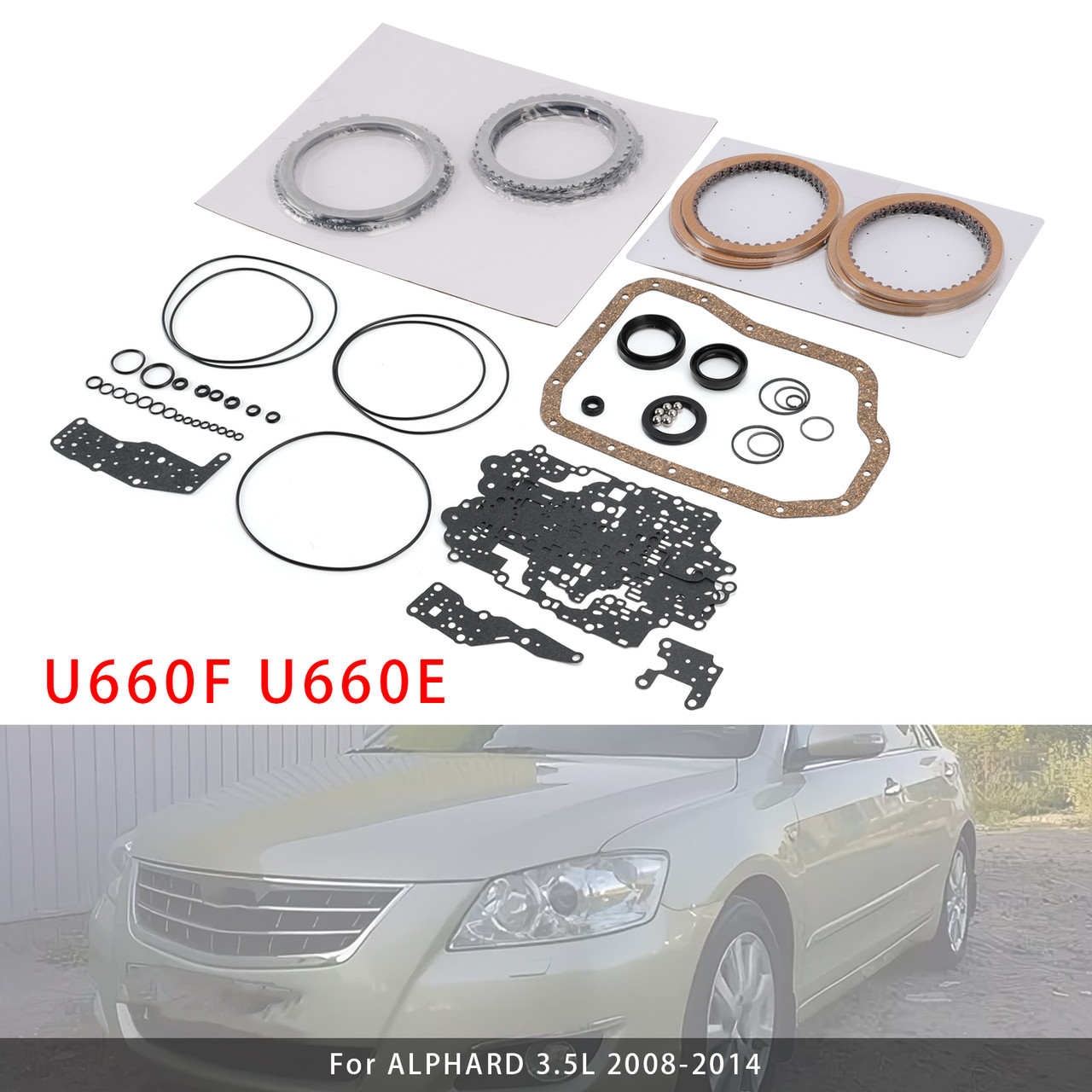 2008-2014 Toyota Alphard 3.5L Transmission Master Rebuild Kit U660F U660E Generic