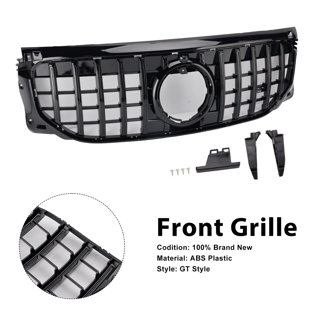 2024+ Mercedes Benz GLB-Class X247 GLB200 GLB250 Black Front Bumper Grille Generic